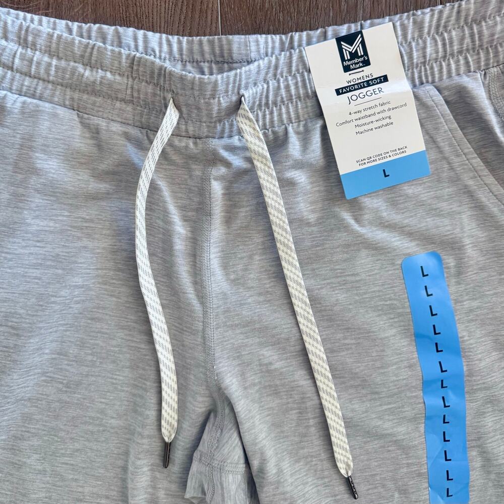 Members Mark Favorite Soft Jogger Pants Bundle Women Large Gray Black Lounge - Picture 10 of 16